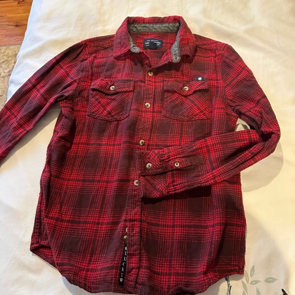 Lucky brand flannel boys size large - Picture 2 of 7